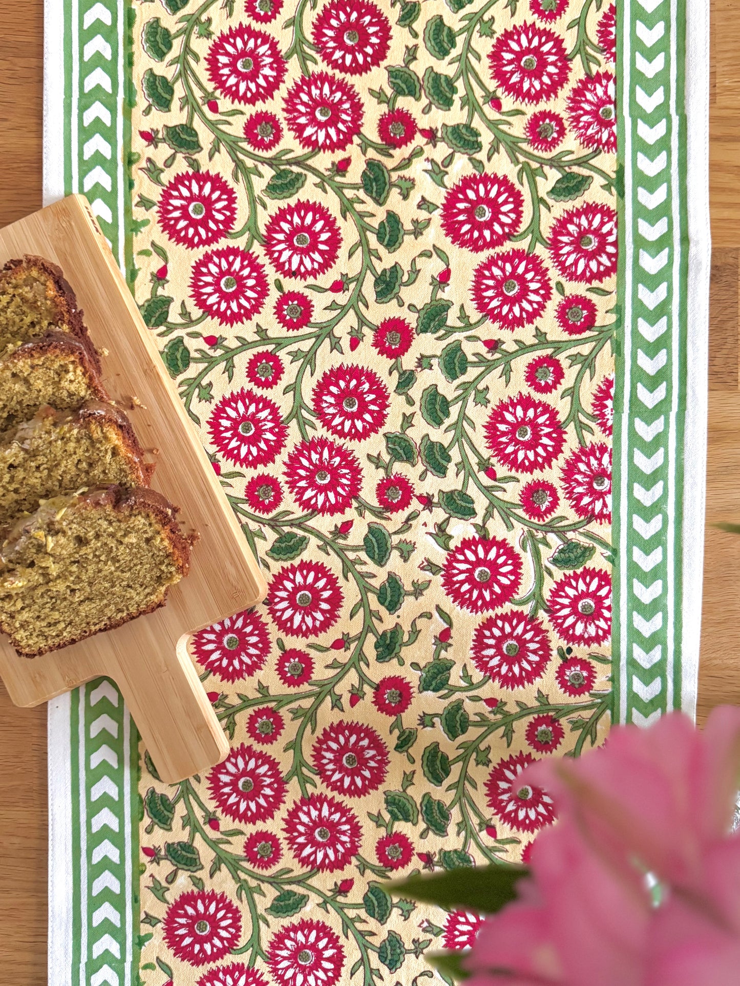 Bageecha Table Runner in Yellow