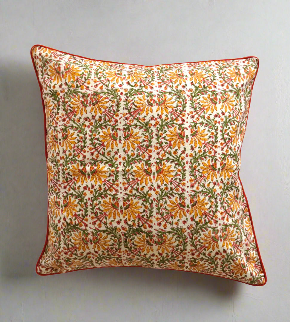 Sangri Cushion Cover in Yellow