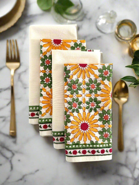 Mandara Napkin in Yellow