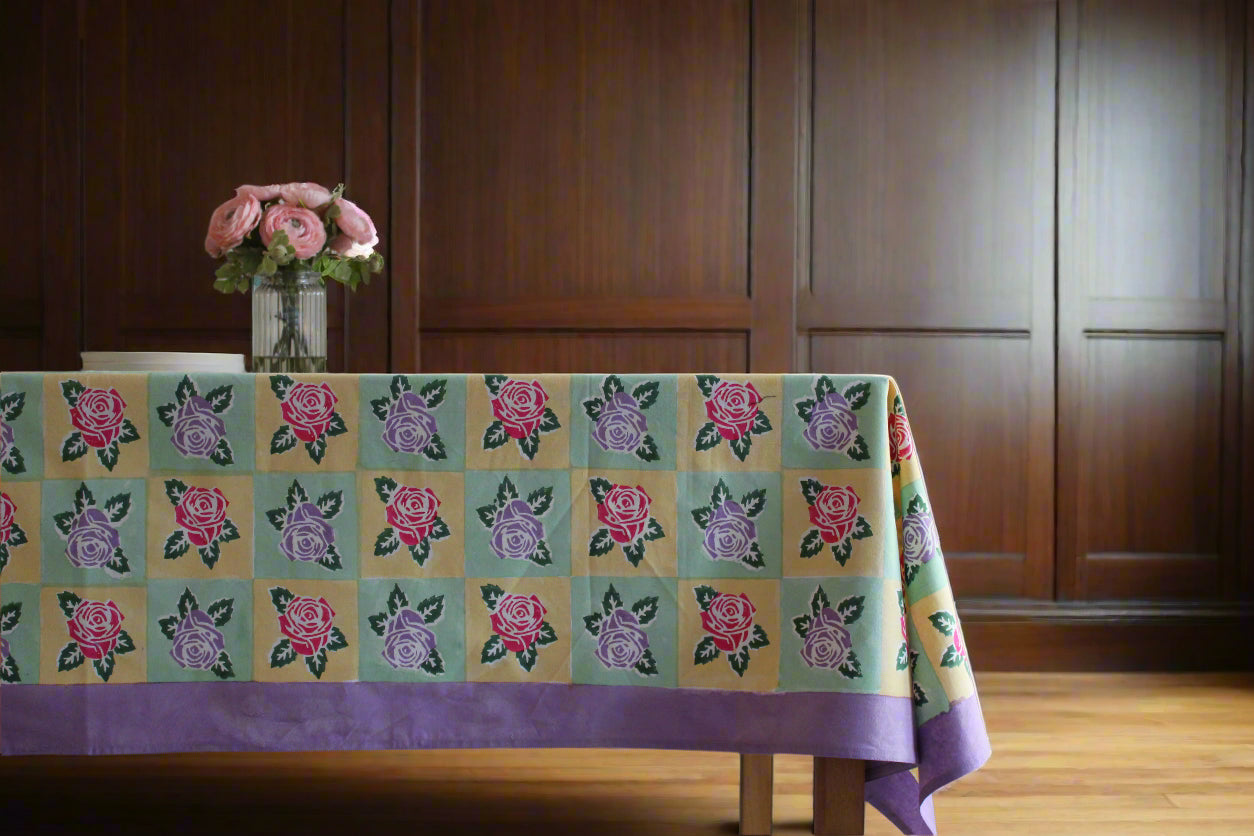 Gulaab in Yellow Table Cover