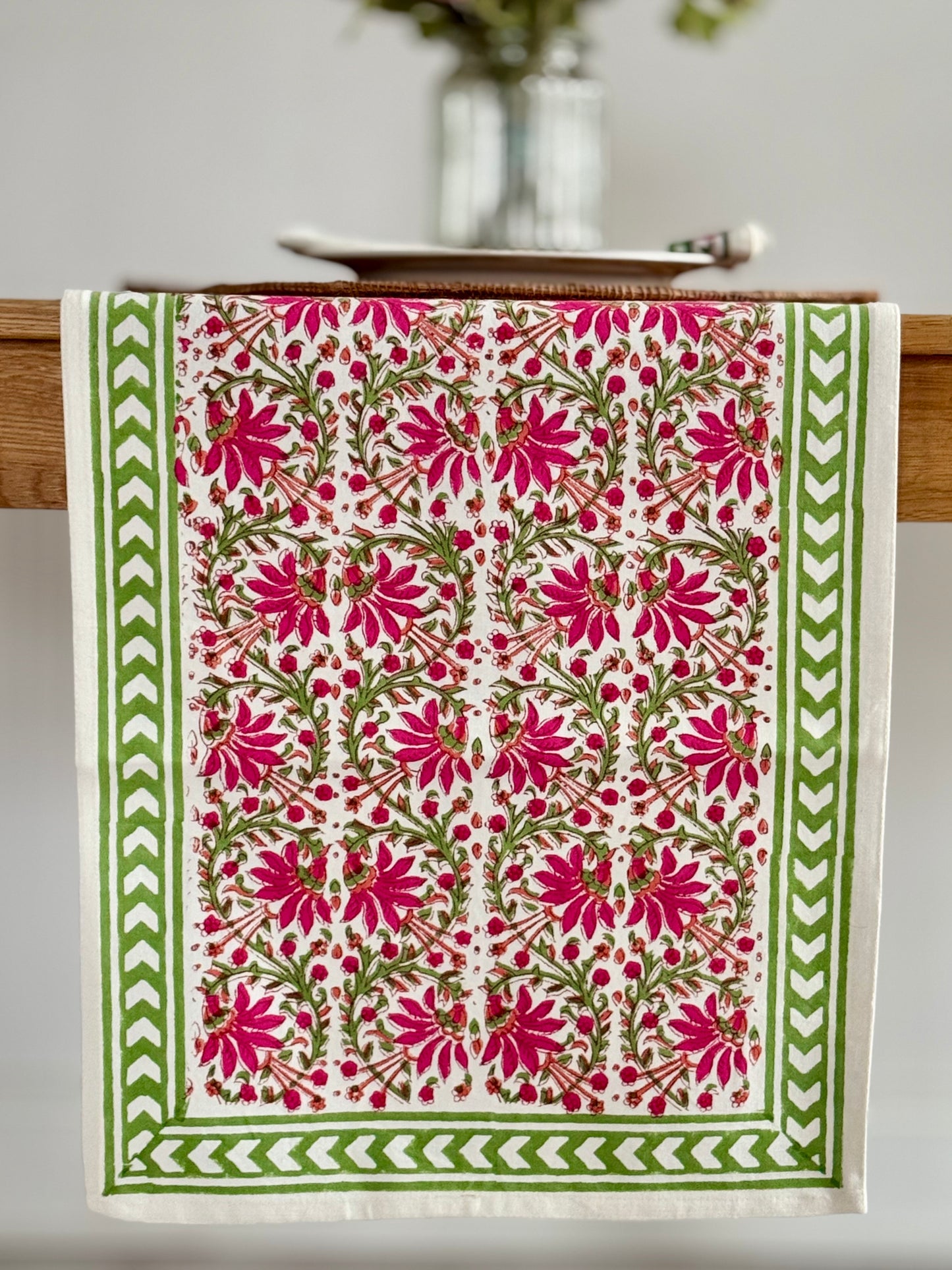 Sangri Table Runner in Pink