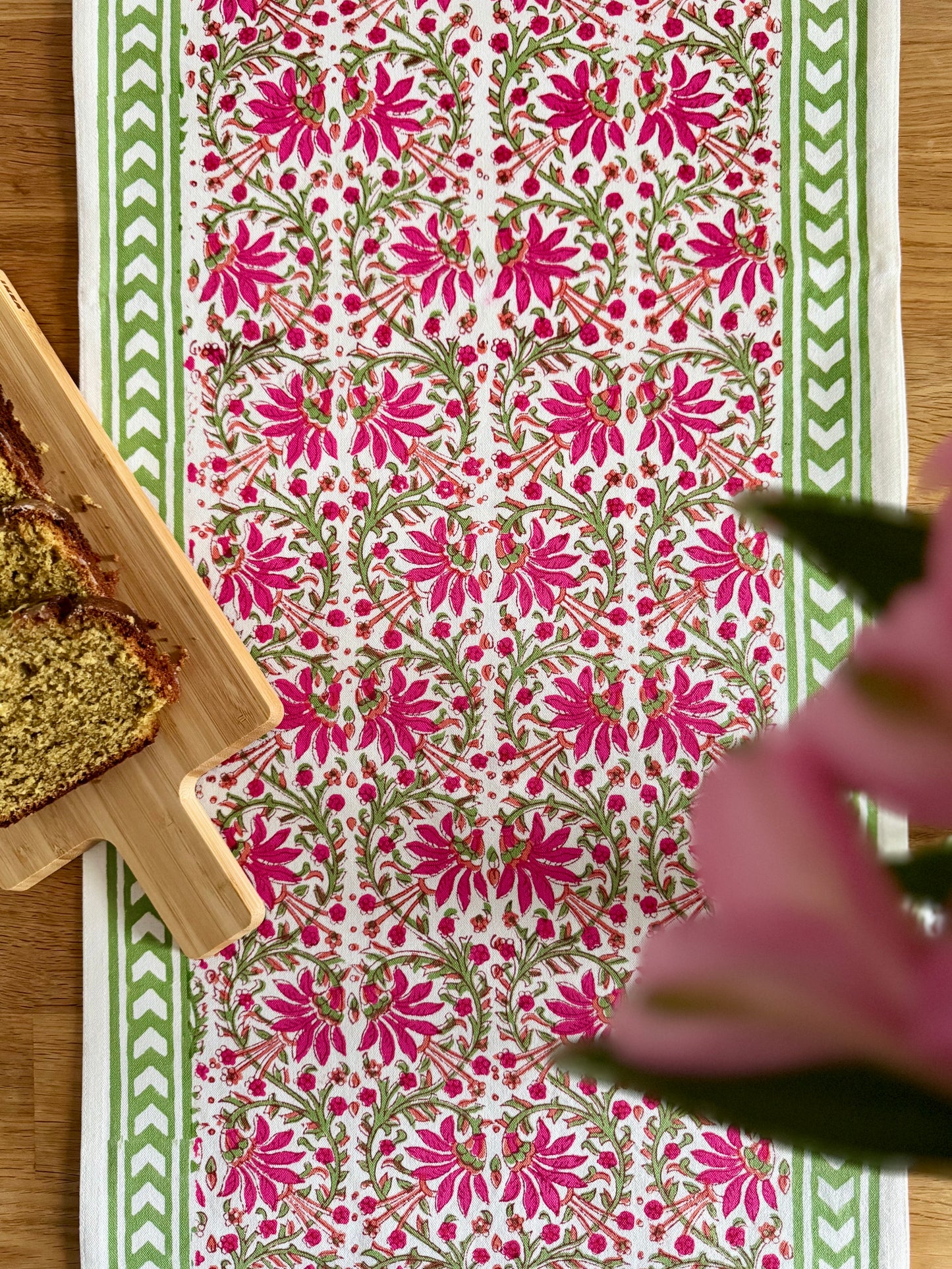 Sangri Table Runner in Pink