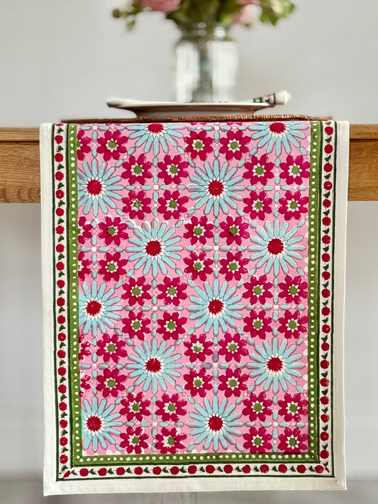 Mandara Table Runner in Pink