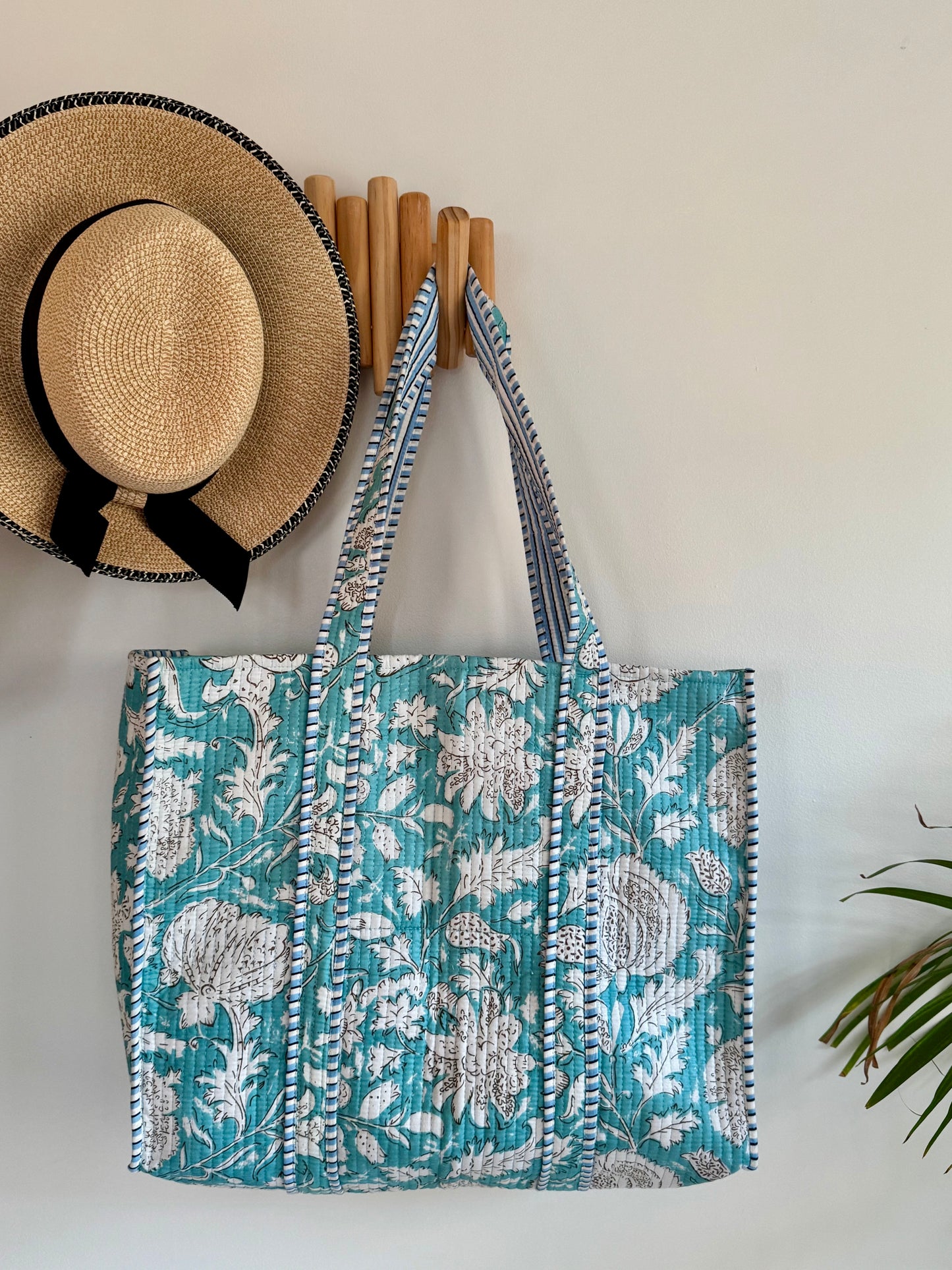 Aasmani Blue Tote Bag