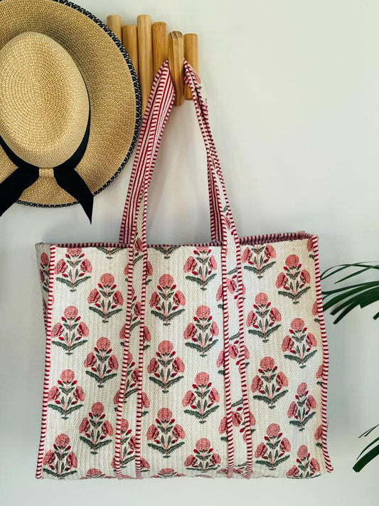 Rustic Pink Tote Bag