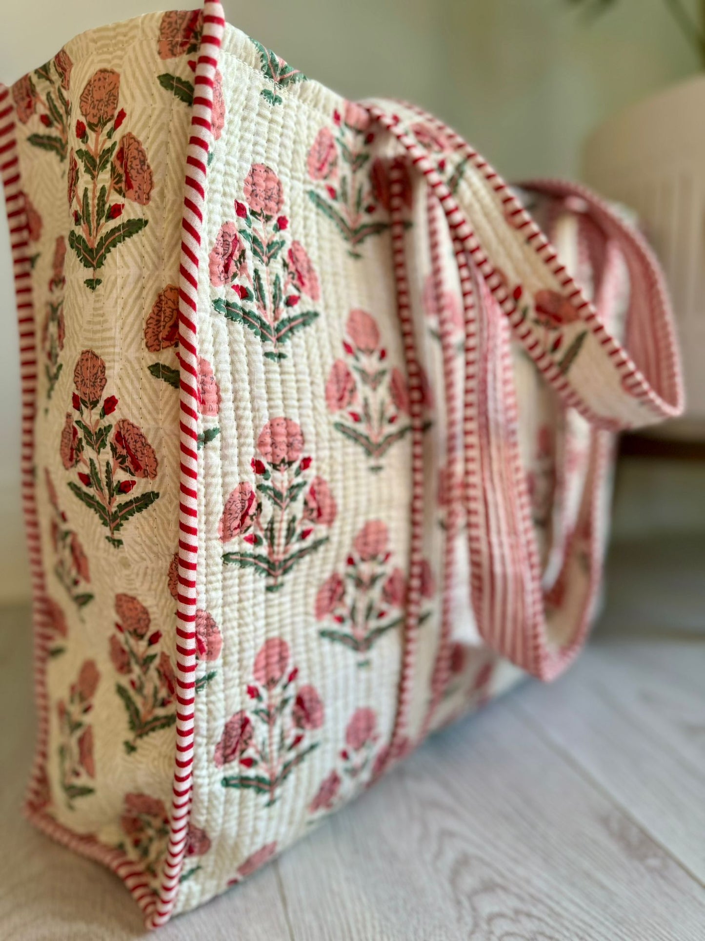 Rustic Pink Tote Bag