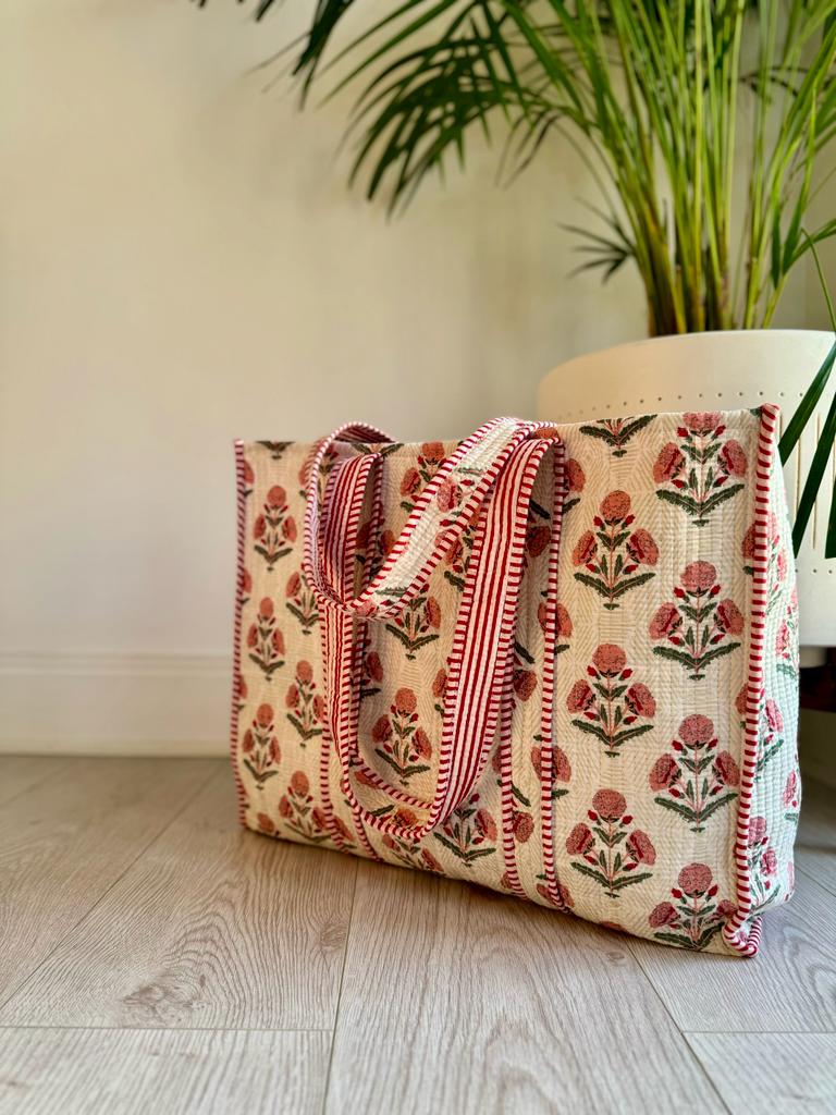Rustic Pink Tote Bag